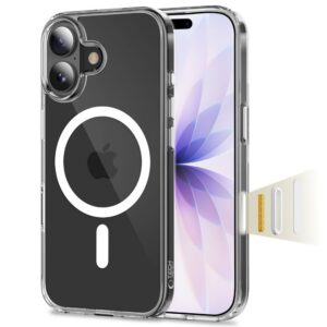 Dėklas Tech-Protect FlexAir Hybrid CC MagSafe iPhone 17, skaidrus