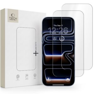 Apsauginis stiklas Tech-Protect Glass Fit+ iPhone 16 Pro Max / 17 Pro Max / 18 Pro Max, 2 vnt., skaidrus
