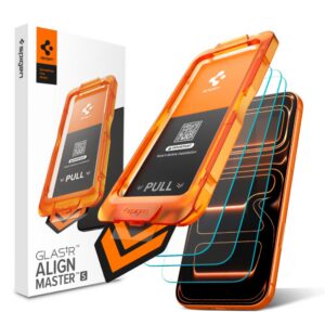 Apsauginis stiklas Spigen Glas.tR AlignMaster Slim iPhone 17 Pro, 3 vnt., skaidrus
