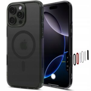 Dėklas Spigen Ultra Hybrid "T" Mag MagSafe iPhone 16 Pro, matinis juodas