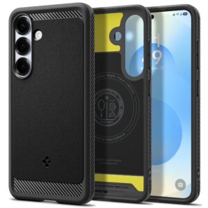 Dėklas Spigen Rugged Armor Mag Galaxy S25, matinis juodas