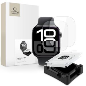 Apsauginė plėvelė Tech-Protect Supreme Set+ Apple Watch 10 / 11 (42 mm), 2 vnt., skaidri