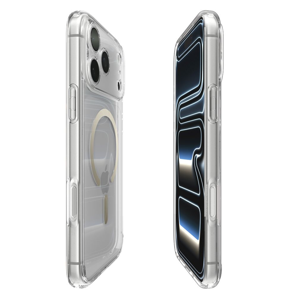Dėklas Spigen Ultra Hybrid MagSafe iPhone 17 Pro Max, skaidrus / auksinis - Image 6