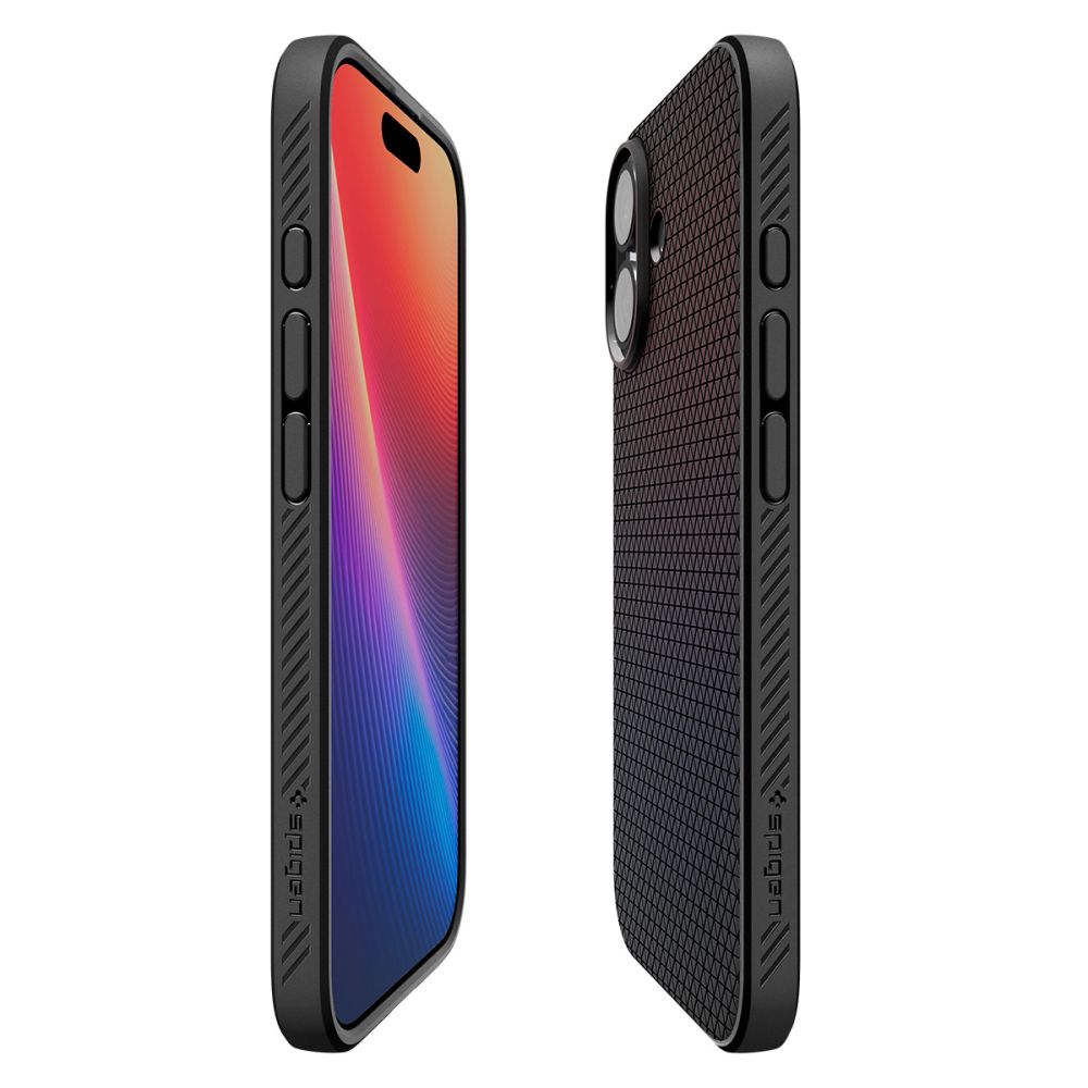 Dėklas Spigen Liquid Air iPhone 17, matinis juodas - Image 6