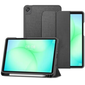Dėklas Tech-Protect SC Pen Canvas Galaxy Tab A9 / A11 8.7, tamsiai pilkas
