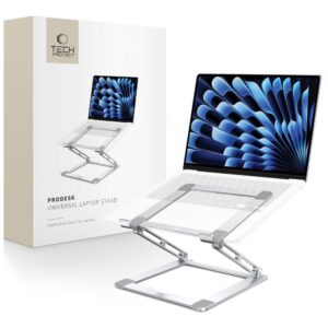 Nešiojamojo kompiuterio stovas Tech-Protect ULS400 ProDesk Universal, sidabrinis