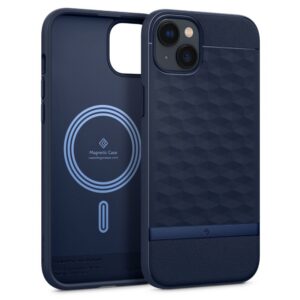 Dėklas Caseology Parallax Mag MagSafe iPhone 14 Plus / 15 Plus, vidurnakčio mėlynas