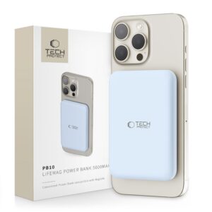 Išorinis akumuliatorius Tech-Protect PB10 LifeMag MagSafe 5000mAh, mėlynas
