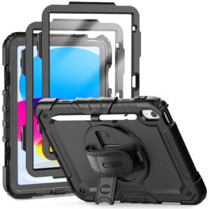 Dėklas Tech-Protect Solid 2-Set iPad 10.9 col. 10 (2022) / 11 col. 11 (2025) Juodas