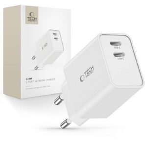 Įkroviklis Tech-Protect C35W 2 prievadų PD 35W, baltas