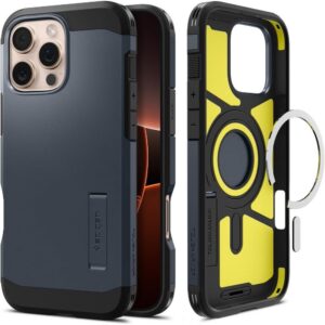 Dėklas Spigen Tough Armor Mag MagSafe iPhone 16 Pro Max, pilkas
