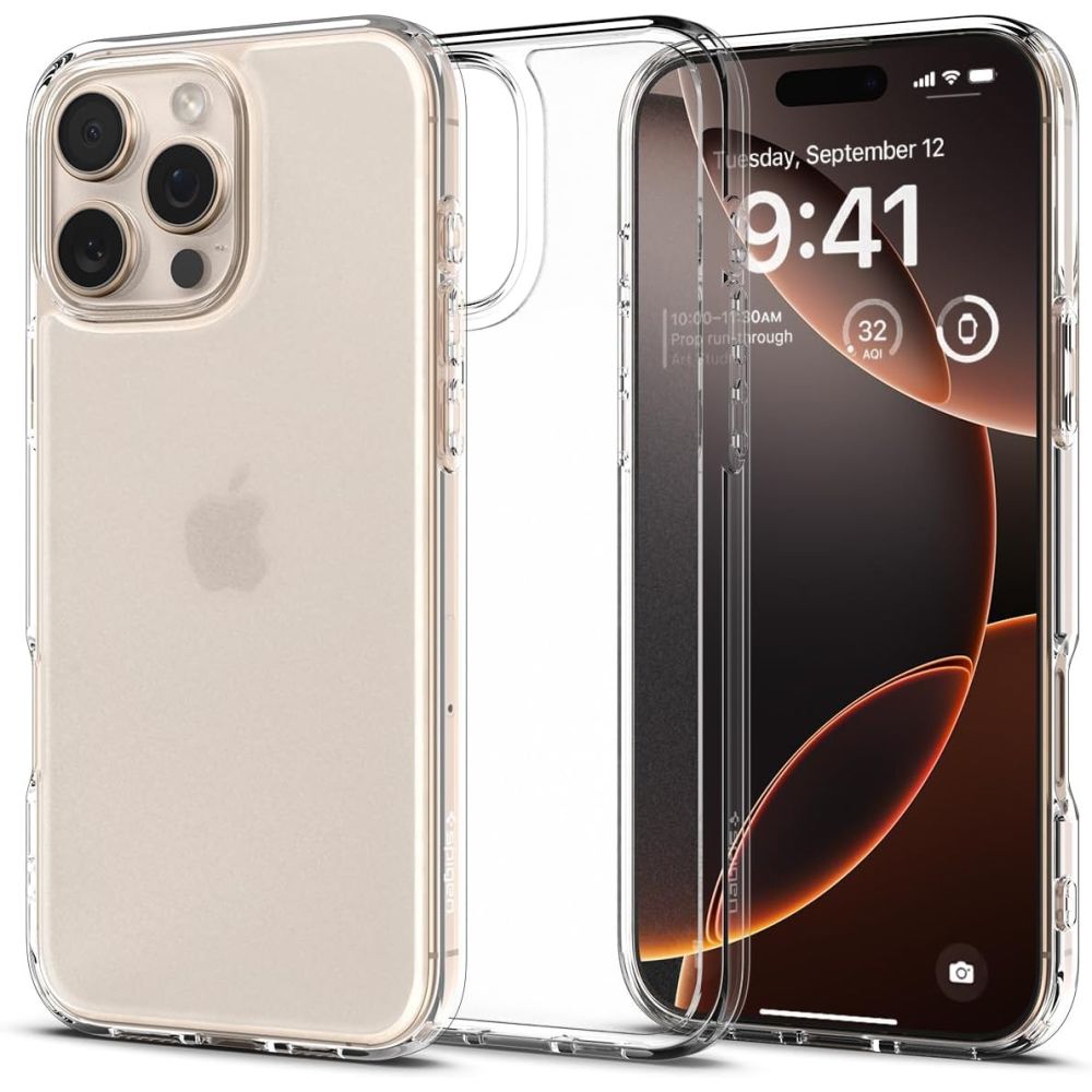 Dėklas Spigen Ultra Hybrid iPhone 16 Pro Max, matinis skaidrus