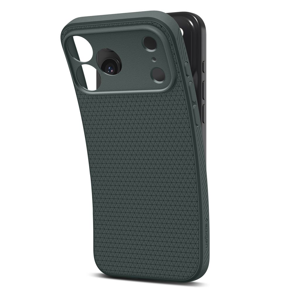 Dėklas Spigen Liquid Air iPhone 17 Pro Max, tamsiai žalias - Image 6