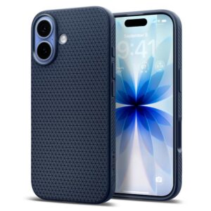 Dėklas Spigen Liquid Air iPhone 17, tamsiai mėlynas