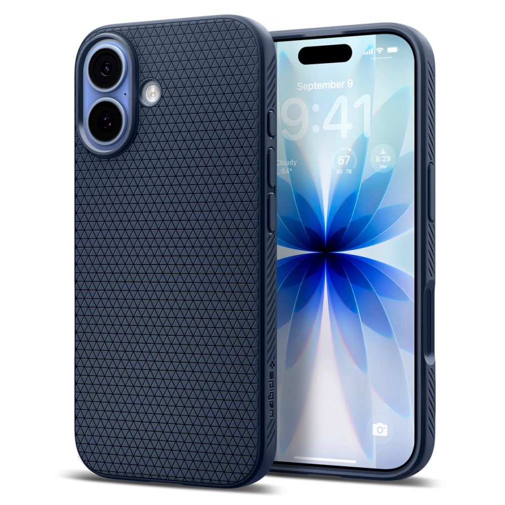 Dėklas Spigen Liquid Air iPhone 17, tamsiai mėlynas