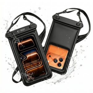 Dėklas Tech-Protect UWC7 Universal, vandeniui atsparus ir plūduriuojantis, iki 6,9 col., juodas