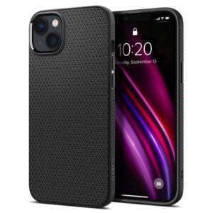 Dėklas Spigen Liquid Air iPhone 14 Plus / 15 Plus, matinis juodas