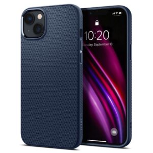 Dėklas Spigen Liquid Air iPhone 14 Plus / 15 Plus, tamsiai mėlynas