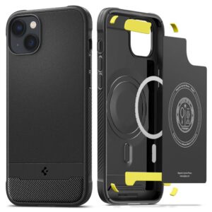Dėklas Spigen Rugged Armor Mag MagSafe iPhone 14, matinis juodas