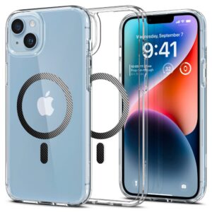 Dėklas Spigen Ultra Hybrid Mag MagSafe iPhone 14 Plus / 15 Plus Carbon Fiber