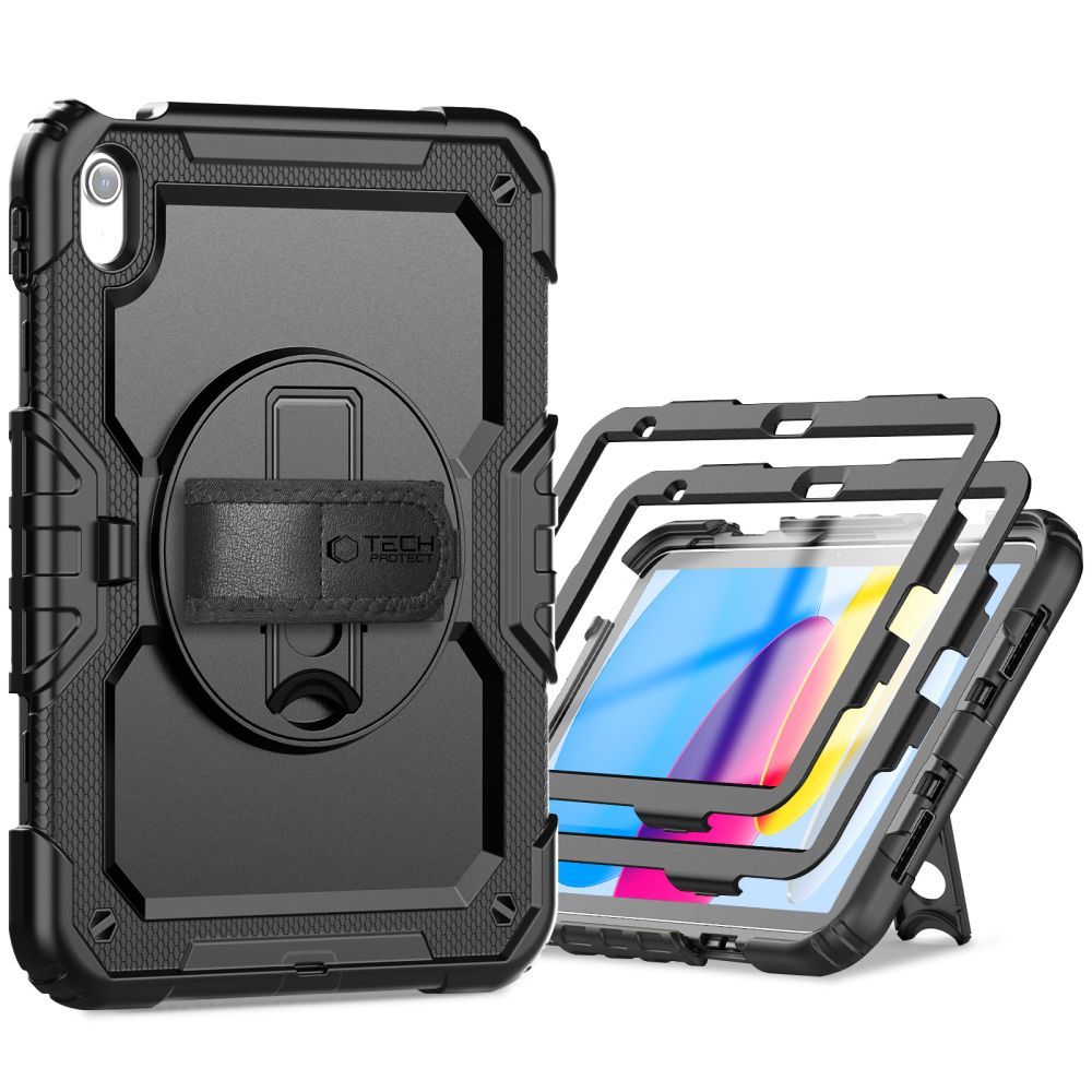Dėklas Tech-Protect Solid 2-Set iPad 10.9 col. 10 (2022) / 11 col. 11 (2025) Juodas - Image 2