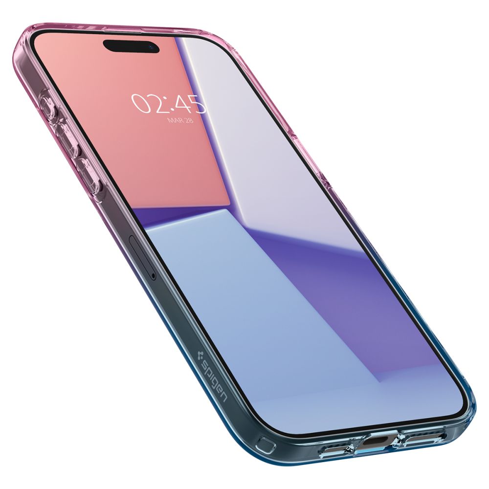 Dėklas Spigen Liquid Crystal iPhone 15 Pro, rausvas gradientas - Image 6