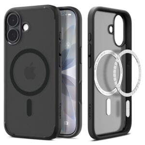 Dėklas Spigen Ultra Hybrid MagSafe iPhone 17, matinis juodas