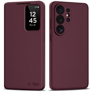 Dėklas Tech-Protect Smart Wallet Samsung Galaxy S26 Ultra, bordo