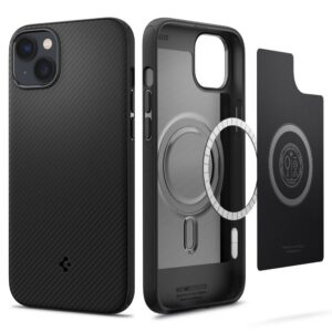 Dėklas Spigen Mag Armor iPhone 14 Plus / 15 Plus, matinis juodas