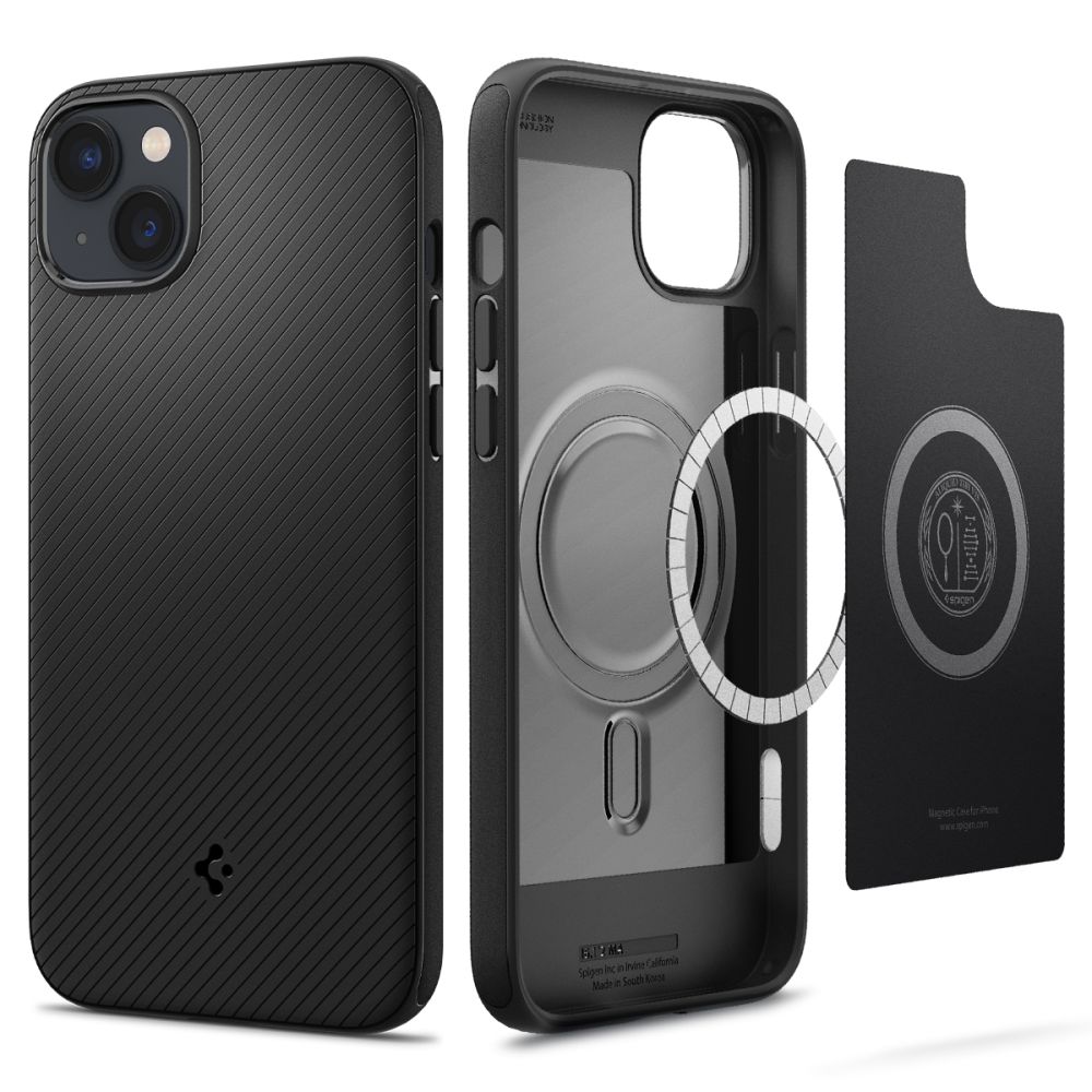 Dėklas Spigen Mag Armor iPhone 14 Plus / 15 Plus, matinis juodas