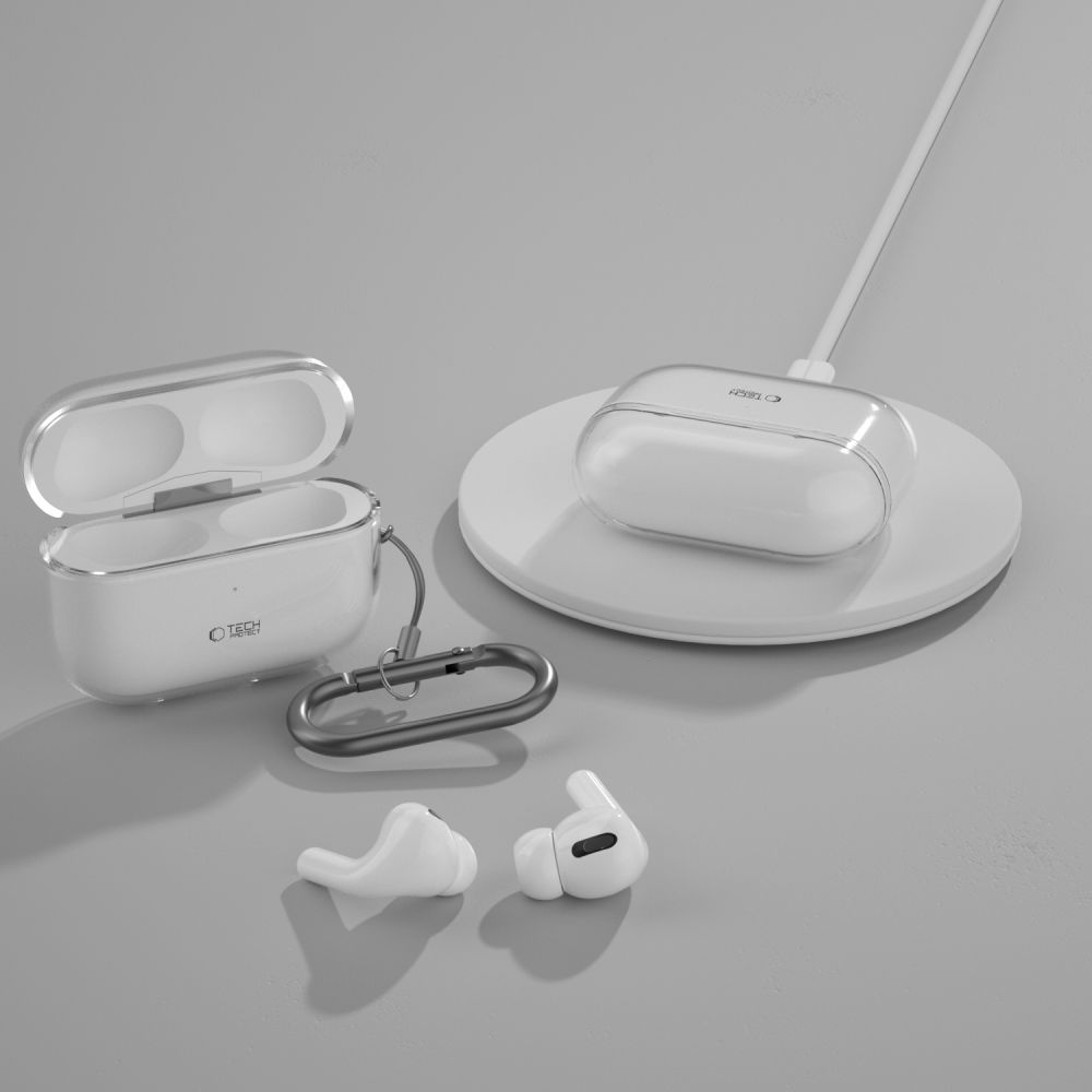 Dėklas Tech-Protect FlexAir Apple AirPods Pro 1 / 2 Skaidrus - Image 5
