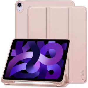 Dėklas Tech-Protect SmartCase Pen iPad Air 10.9" 4 / 5 (2020-2022) / 11" 6 / 7 / 8 (2024-2026), rožinis