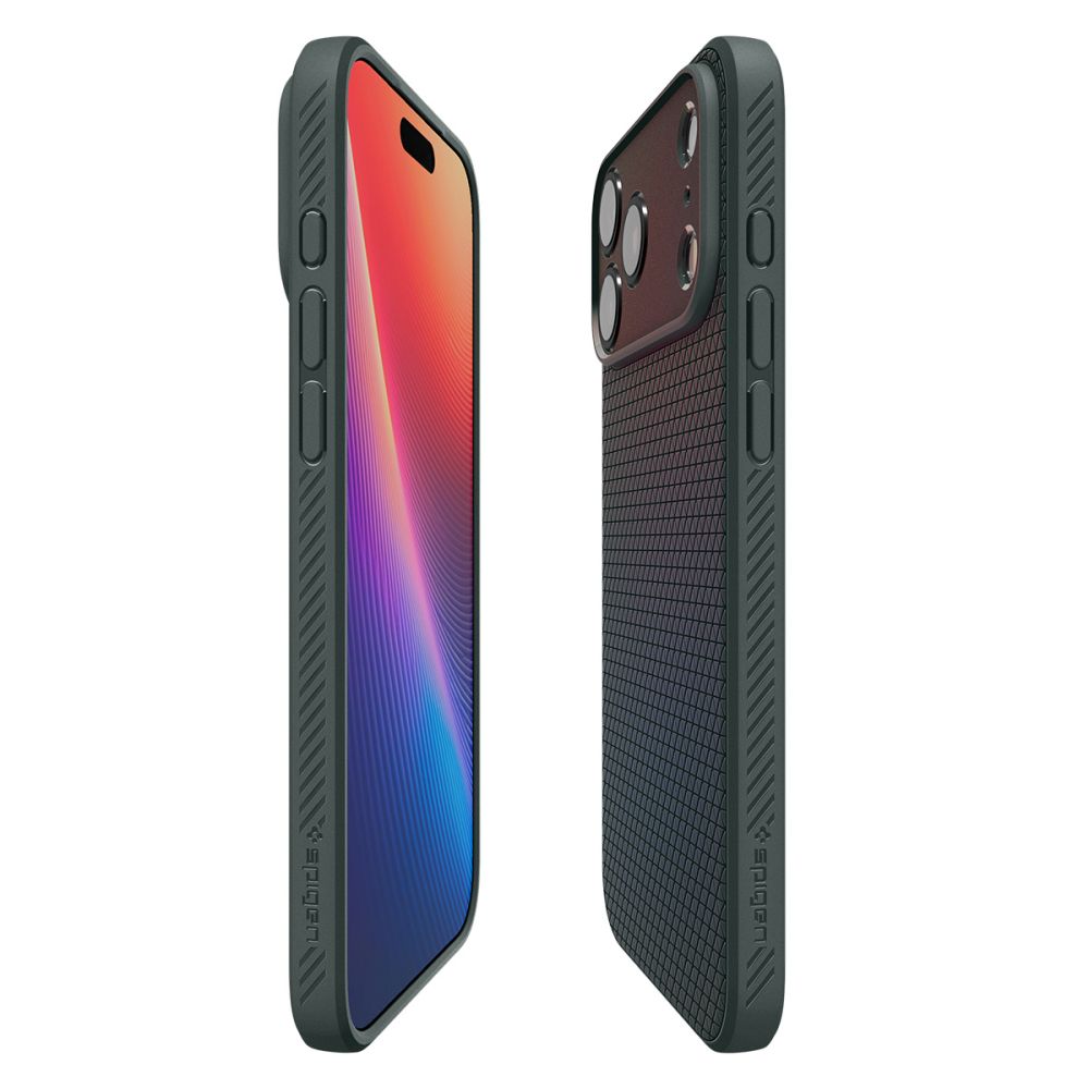 Dėklas Spigen Liquid Air iPhone 17 Pro Max, tamsiai žalias - Image 7