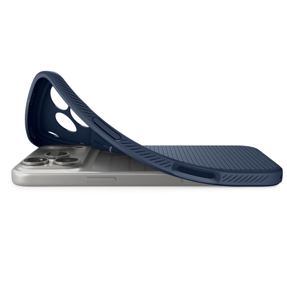 Dėklas Spigen Liquid Air iPhone 17 Pro, tamsiai mėlynas - Image 7