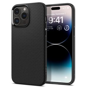 Dėklas Spigen Liquid Air iPhone 14 Pro, matinis juodas