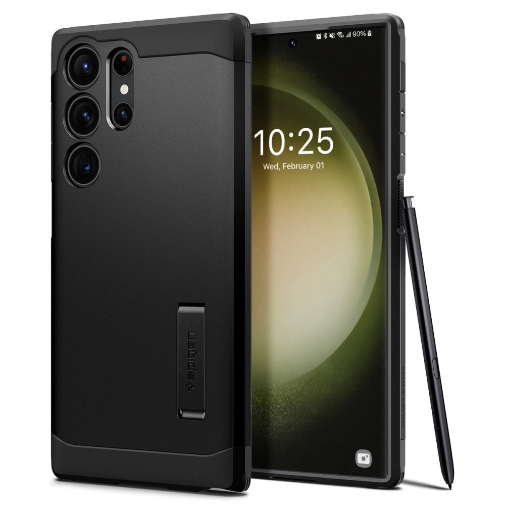 Dėklas Spigen Tough Armor Galaxy S23 Ultra, juodas