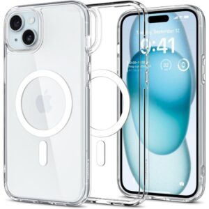 Dėklas Spigen Ultra Hybrid Mag iPhone 15, baltas