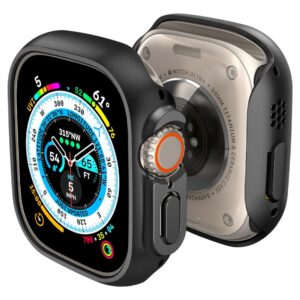 Dėklas Spigen Thin Fit Apple Watch Ultra 1/2/3 (49 mm), juodas