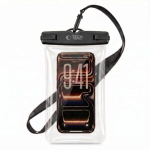 Dėklas Tech-Protect UWC7 Universal Waterproof, 6.9 colio, juodas