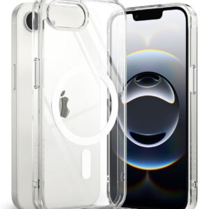 Dėklas Ringke Fusion Magnetic MagSafe iPhone 16e / 17e, skaidrus