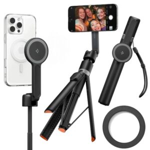 Selfie lazda su stovu Spigen S581W MagSafe, juoda