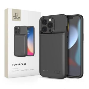 Dėklas su baterija Tech-Protect PowerCase 4800mAh iPhone 13 / 13 Pro, juodas
