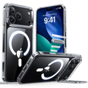 Dėklas ESR Classic Hybrid Kickstand MagSafe iPhone 17 Pro Max, skaidrus