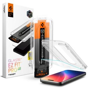 Apsauginis stiklas Spigen Glas.tR EZ Fit Pro AC iPhone 16 Pro / 17 / 17 Pro, skaidrus