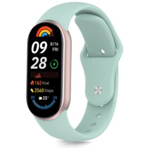 Dirželis Tech-Protect Iconband Pure Xiaomi Smart Band 8 / 9 / 10 / NFC, šviesiai mėtinis
