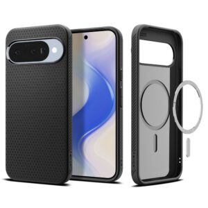 Dėklas Spigen Liquid Air Mag MagSafe Google Pixel 10 / 10 Pro, matinis juodas
