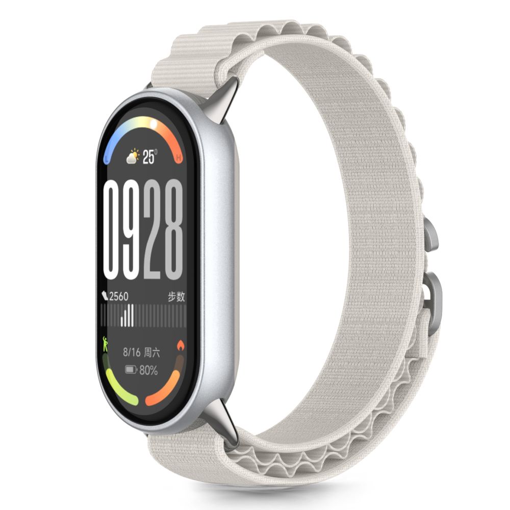 Dirželis Tech-Protect Nylon Pro Xiaomi Smart Band 8 / 9 / 10 / NFC, šviesiai auksinis
