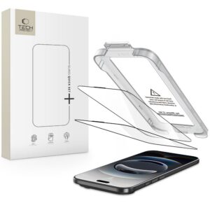 Apsauginis stiklas Tech-Protect Quick Set+ 2 vnt. iPhone Air, juodas