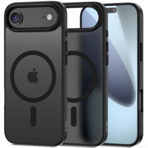 Dėklas Tech-Protect MagMat MagSafe iPhone Air, matinis juodas