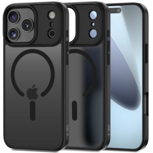 Dėklas Tech-Protect Magmat MagSafe iPhone 17 Pro Max, matinis juodas